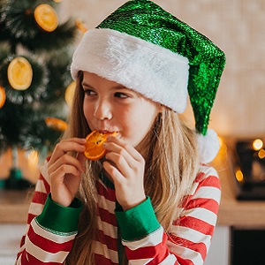 Alimentación saludable para los niños en Navidad